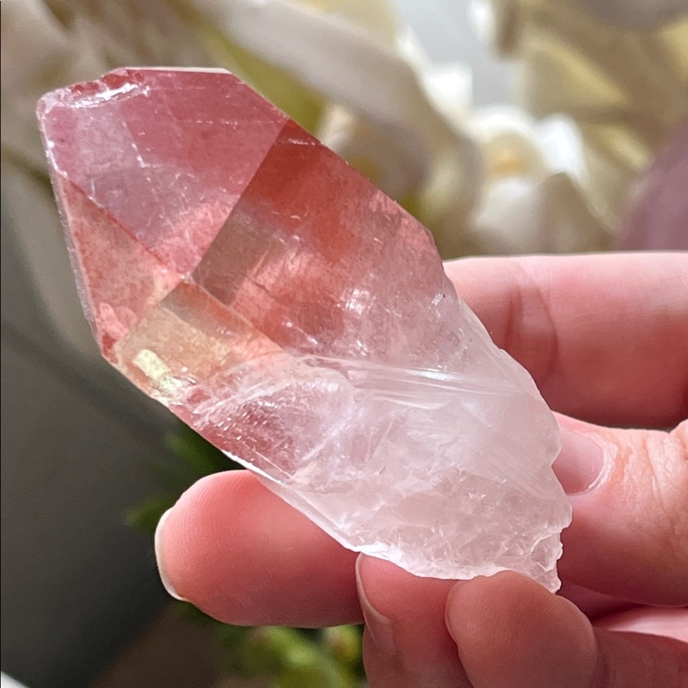 Pink LEMURIAN  Quartz Crystal